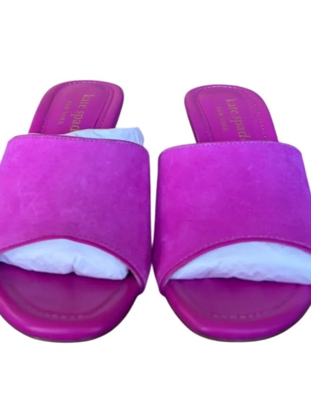 Kate Spade New York Malibu Winter Dress Sandals Magenta Dahlia Size 5.5 New